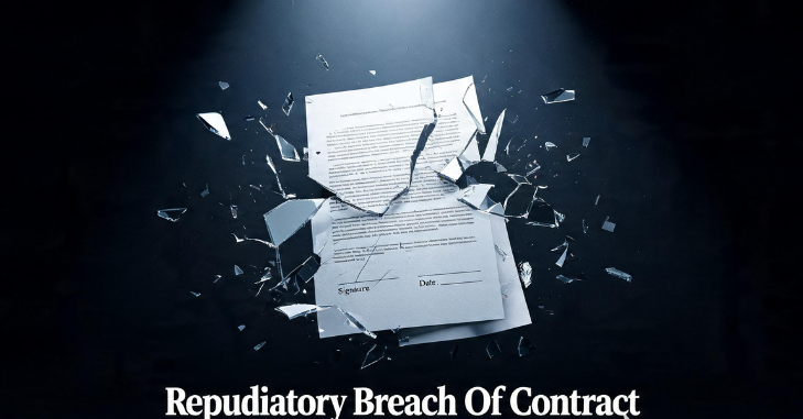 Torn agreement representing a serious contractual breach
