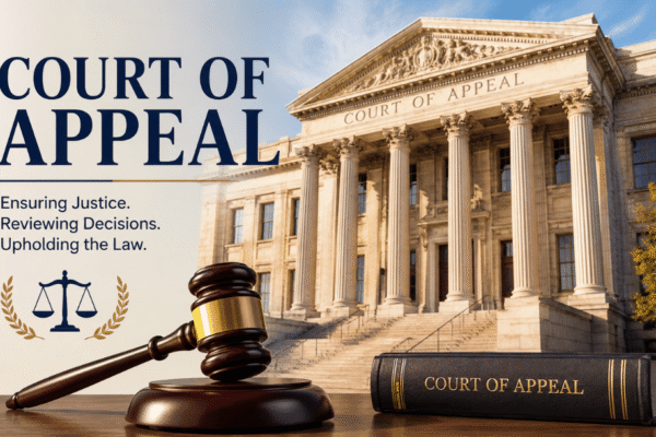 Court of Appeal: Complete Guide to Its Structure, Role, Legal Significance, Case Hearing Process, and How It Reviews Lower Court Judicial Decisions