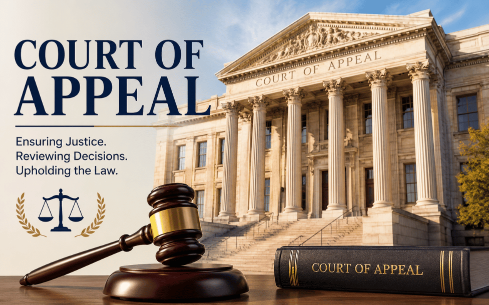 Court of Appeal: Complete Guide to Its Structure, Role, Legal Significance, Case Hearing Process, and How It Reviews Lower Court Judicial Decisions