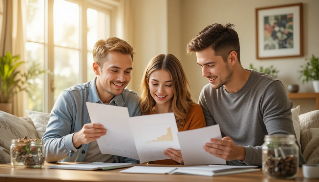 Person reviewing finances after debt relief advice