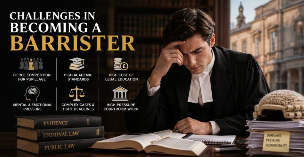 Law student preparing for pupillage applications