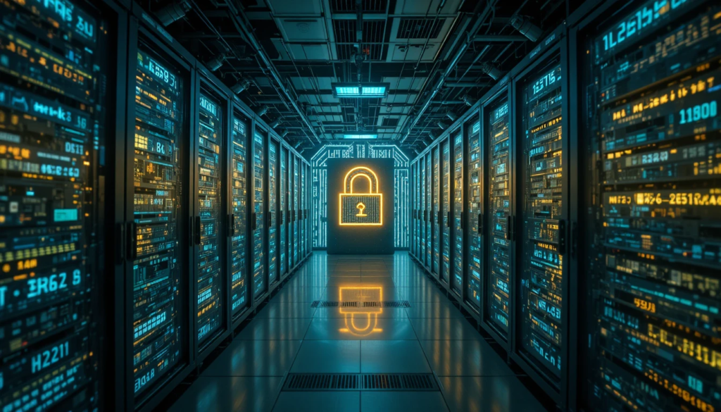 Lock and files representing lawful data processing