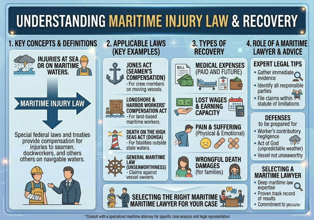 Maritime Injury Lawyer Guide: Understanding Jones Act Claims, Compensation, Legal Rights, and the Steps to File a Successful Injury Claim