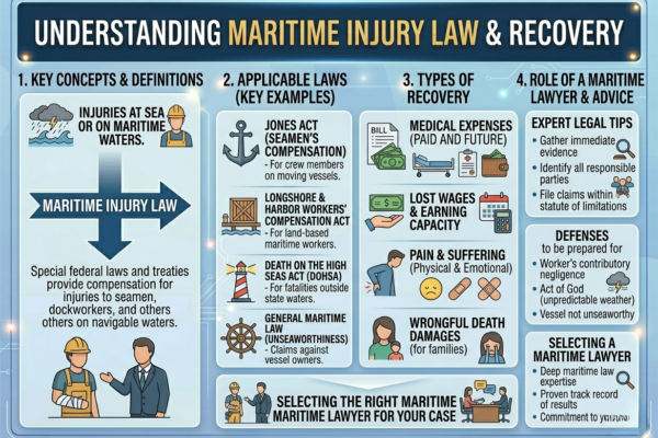Maritime Injury Lawyer Guide: Understanding Jones Act Claims, Compensation, Legal Rights, and the Steps to File a Successful Injury Claim