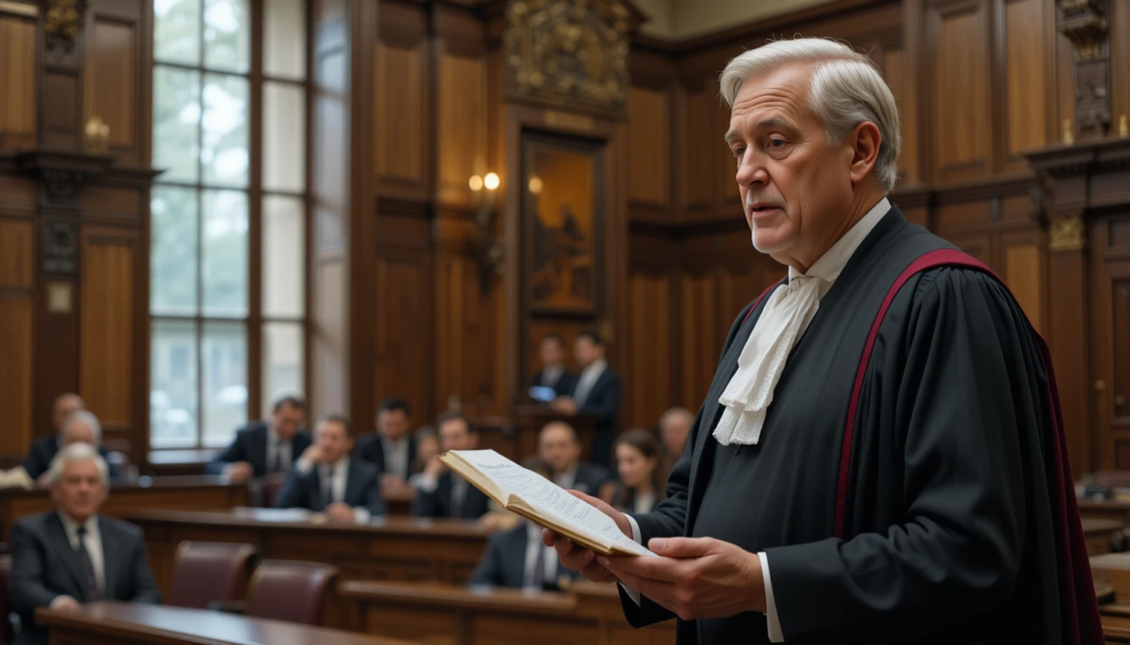 Solicitor reviewing contracts in a modern practice