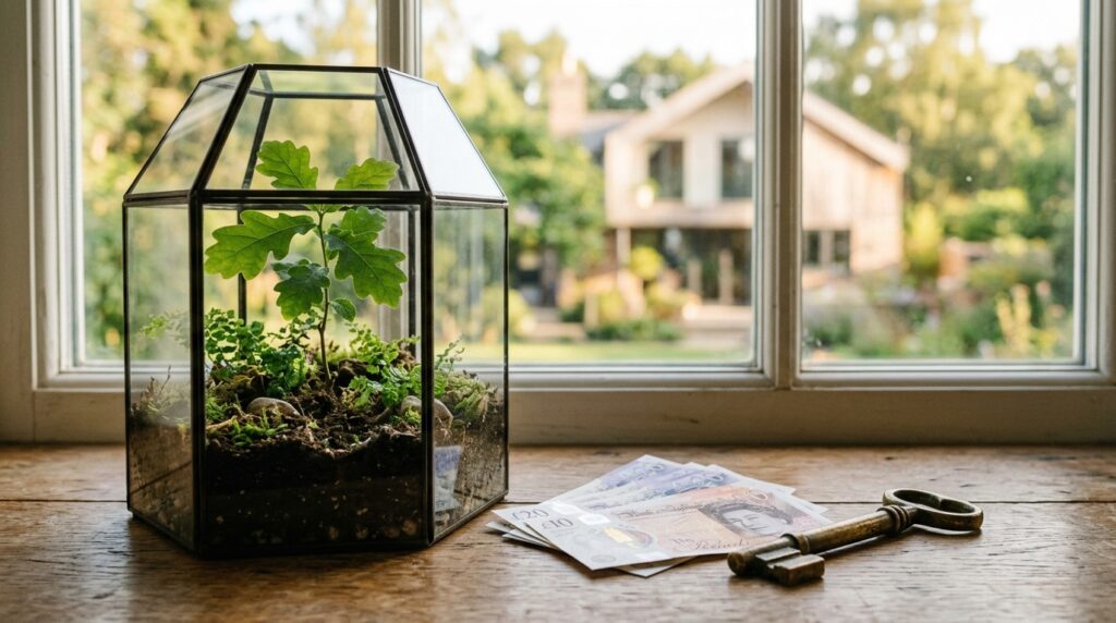 Financial security passed across generations of a family