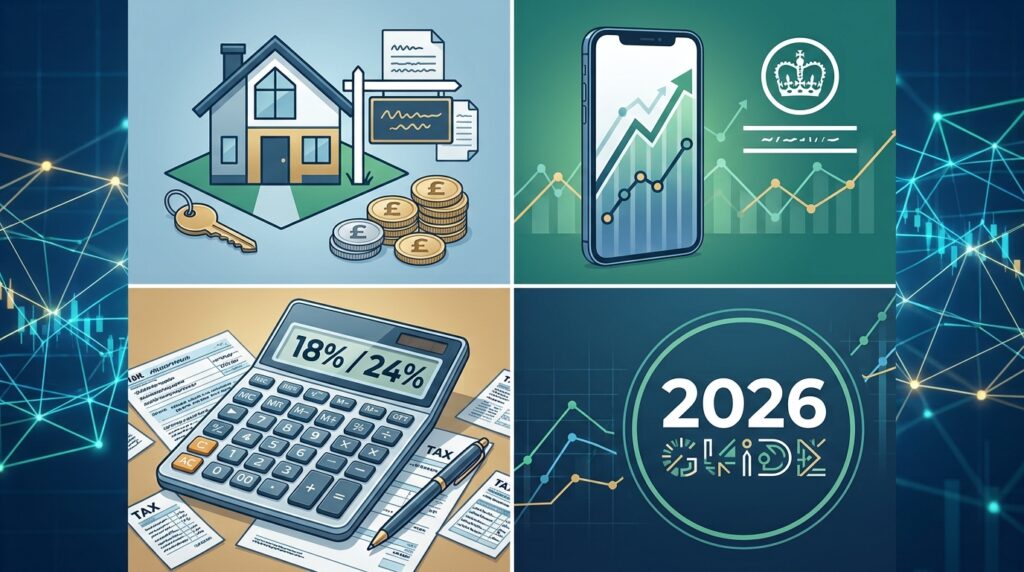 Calculator beside property and share investment documents