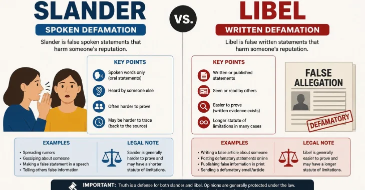 Slander vs Libel: What Is the Main Difference?